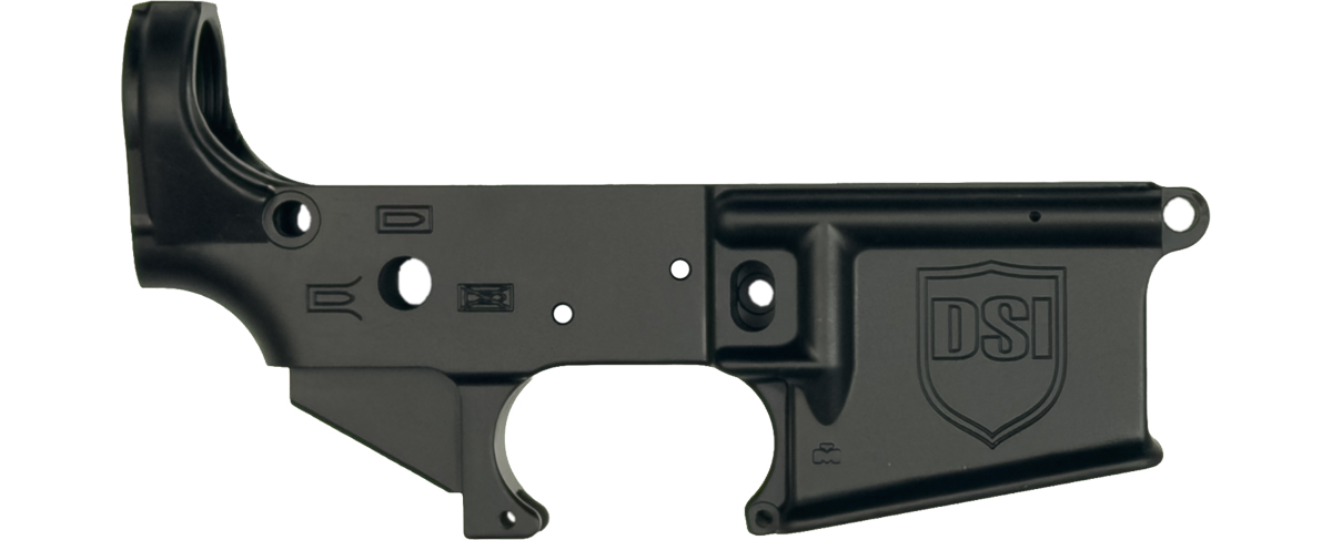 DSI FORGED AR-15 STRIPPED RECEIVER - OPEN TRIGGER GUARD