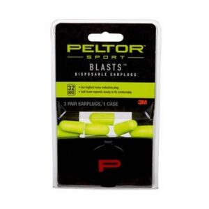 PELTOR BLASTS DISPOSABLE EARPLUGS 3PK